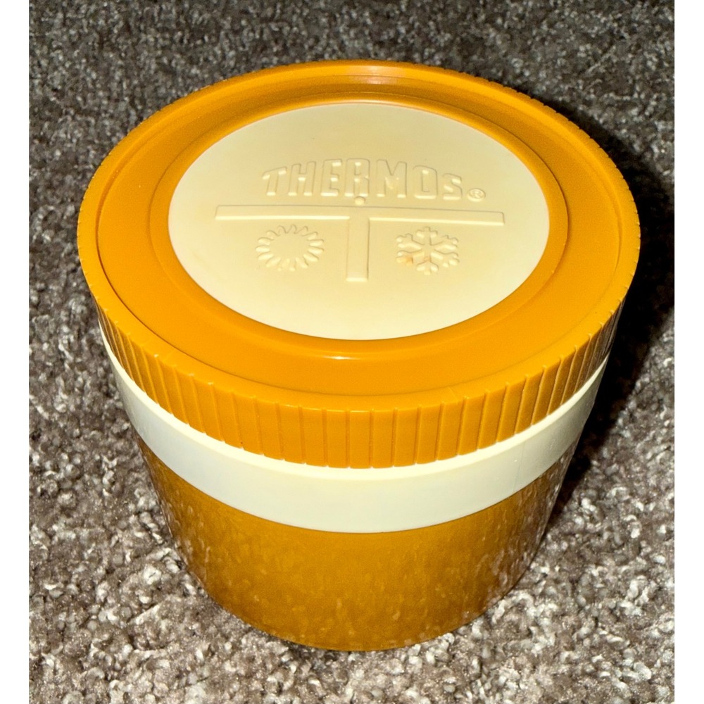 Thermos Insulated Jar Mustard Yellow Vintage Model 1155/3